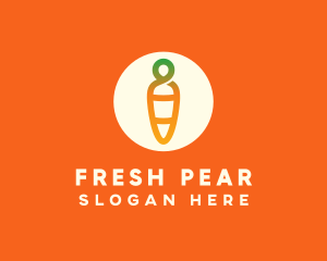 Modern Fresh Carrot logo design