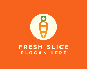 Modern Fresh Carrot logo design