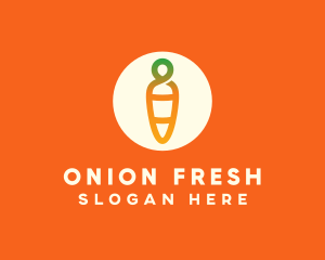 Modern Fresh Carrot logo design