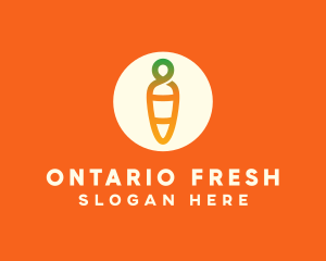 Modern Fresh Carrot logo design