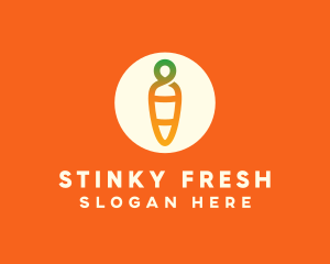 Modern Fresh Carrot logo design