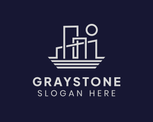 Gray Building Apartment logo