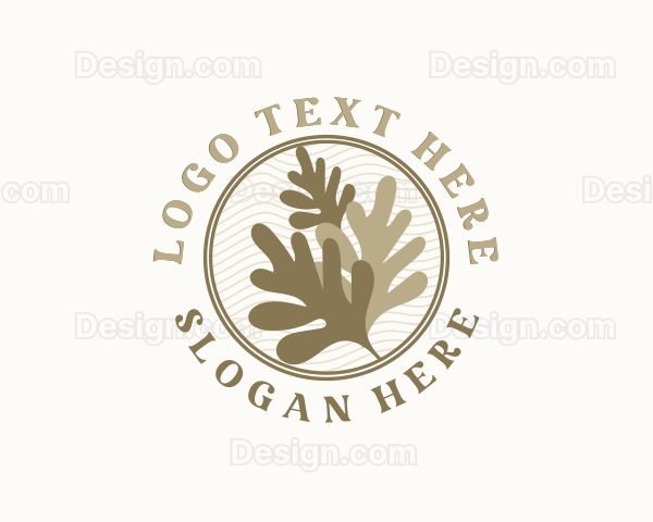 Rustic Leaf Plant Logo