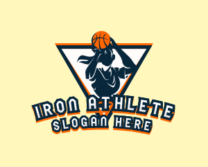 Female Basketball Athlete logo design