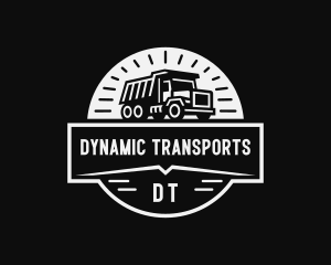 Dump Truck Transport  logo design