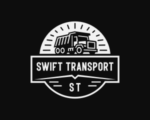 Dump Truck Transport  logo design