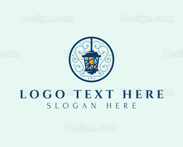 Elegant Street Light Ornament Logo