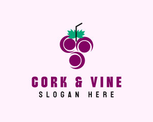 Grape Fruit Juice  logo design