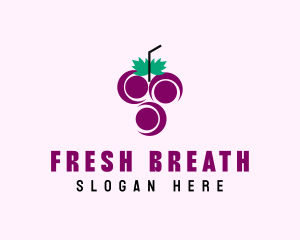 Grape Fruit Juice  logo design