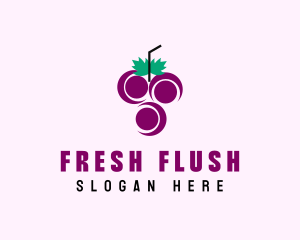 Grape Fruit Juice  logo design