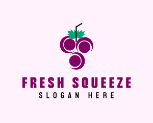 Grape Fruit Juice  logo design