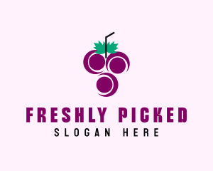 Grape Fruit Juice  logo design