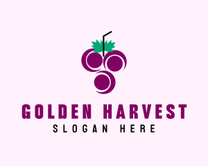 Grape Fruit Juice  logo design