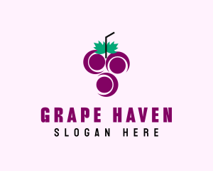 Grape Fruit Juice  logo design