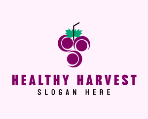 Grape Fruit Juice  logo design