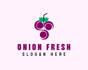 Grape Fruit Juice  logo design