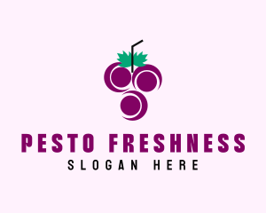 Grape Fruit Juice  logo design