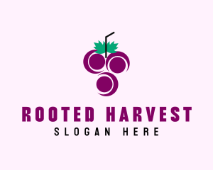 Grape Fruit Juice  logo design