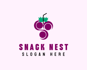 Grape Fruit Juice  logo design