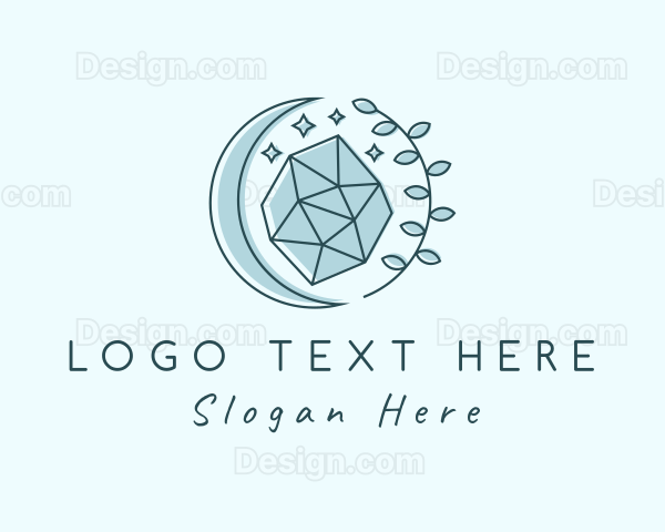 Elegant Cosmic Gemstone Logo