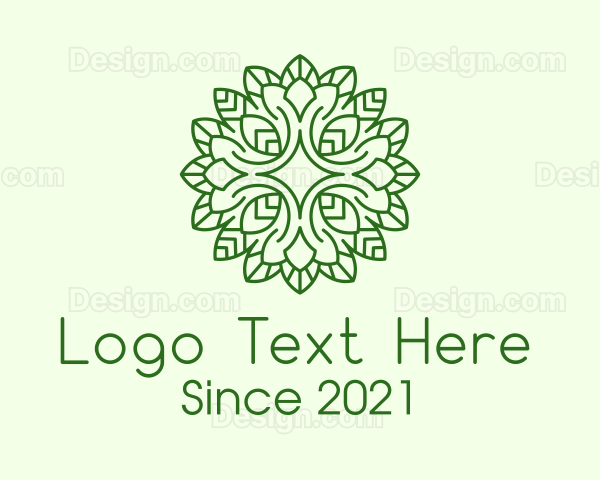 Sparkle Leaf Plant Logo