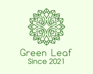 Sparkle Leaf Plant logo design