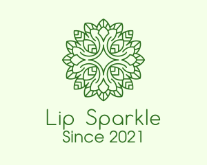 Sparkle Leaf Plant logo design