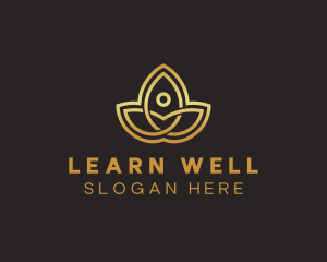 Wellness Floral Yoga  logo design