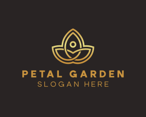 Wellness Floral Yoga  logo design