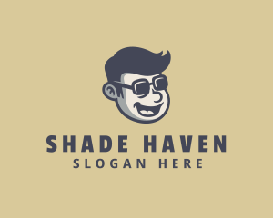 Retro Sunglasses Man  logo design