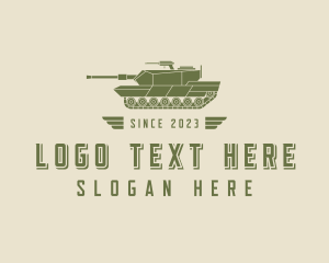 Military War Tank logo