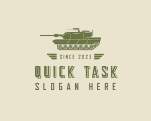 Military War Tank logo design