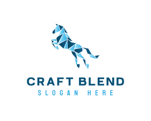 Gradient Horse Craft logo design