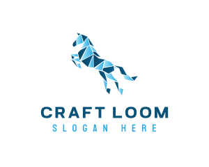 Gradient Horse Craft logo design