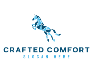 Gradient Horse Craft logo design