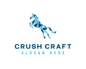 Gradient Horse Craft logo design