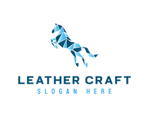 Gradient Horse Craft logo design