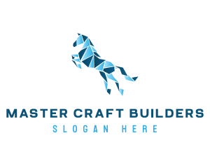 Gradient Horse Craft logo design