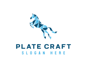 Gradient Horse Craft logo design