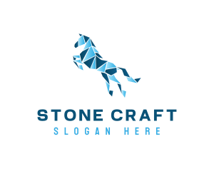 Gradient Horse Craft logo design