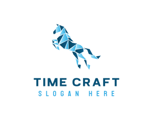 Gradient Horse Craft logo design