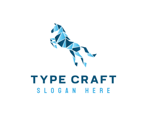 Gradient Horse Craft logo design