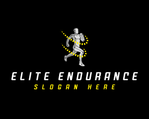 Running Fitness Athlete logo design