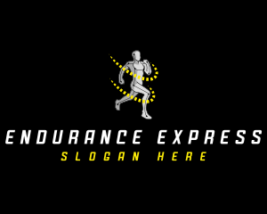 Running Fitness Athlete logo design