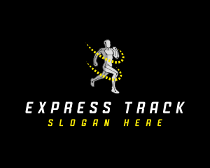 Running Fitness Athlete logo design