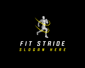 Running Fitness Athlete logo design