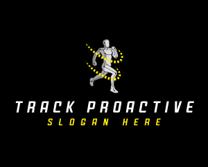 Running Fitness Athlete logo design