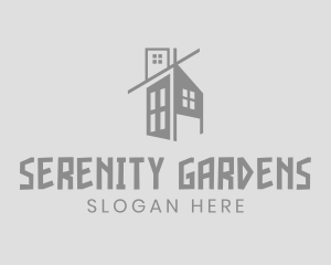 Apartment Building Realty logo design