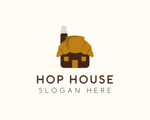 Croissant House Country Bakery logo design