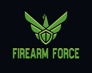 Air Force Falcon Wings  logo design